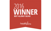 Healthline 2016 Best Allergy Blogs Badge Onespot Allergy Winner